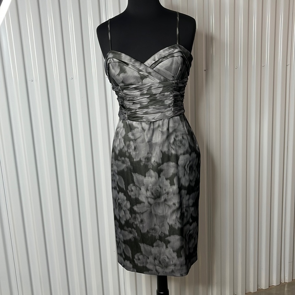 Nine West Spaghetti Straps Floral Print Dress. Preowned